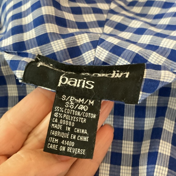 Vintage Pierre Cardin Robe Checkered - Picture 3 of 5